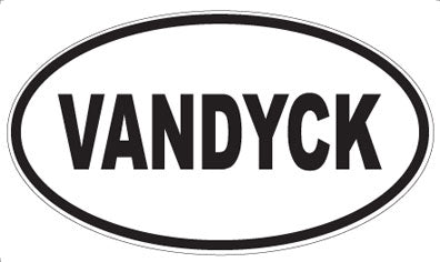VANDYCK - Oval Sticker
