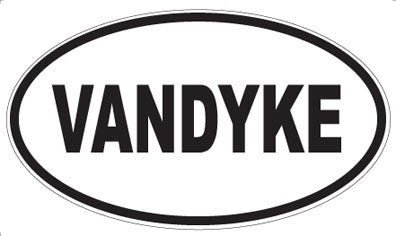 VANDYKE - Oval Sticker