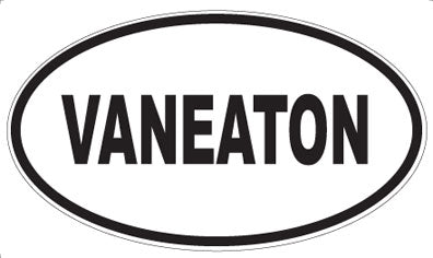 VANEATON - Oval Sticker