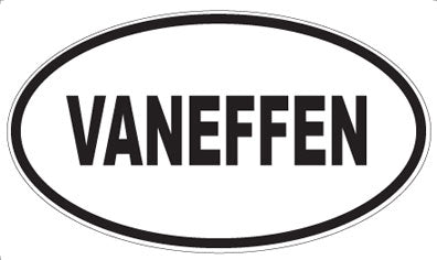 VANEFFEN - Oval Sticker
