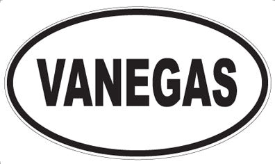 VANEGAS - Oval Sticker