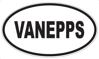 VANEPPS - Oval Sticker