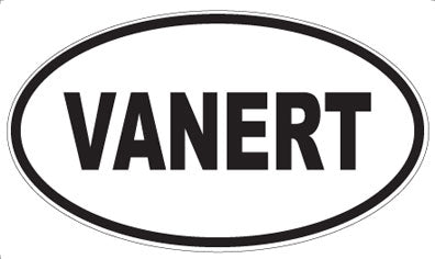 VANERT - Oval Sticker