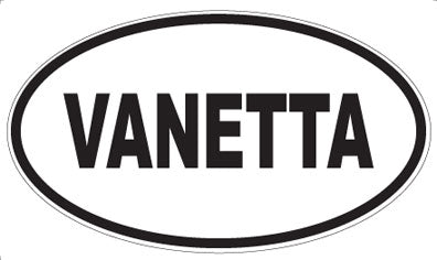 VANETTA - Oval Sticker