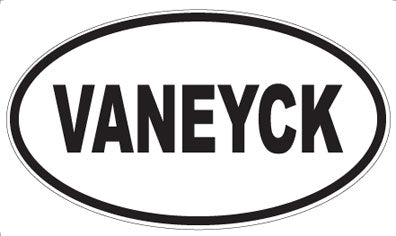 VANEYCK - Oval Sticker