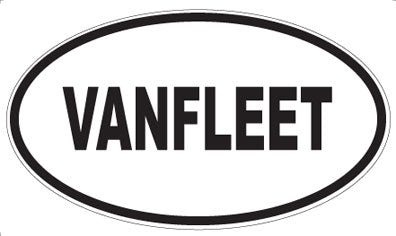 VANFLEET - Oval Sticker