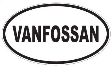 VANFOSSAN - Oval Sticker