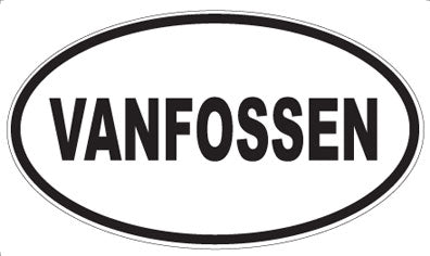 VANFOSSEN - Oval Sticker