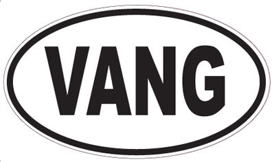 VANG - Oval Sticker