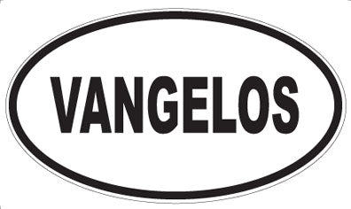 VANGELOS - Oval Sticker