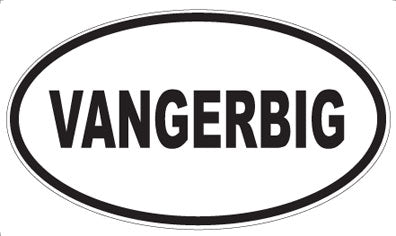 VANGERBIG - Oval Sticker