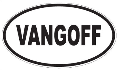 VANGOFF - Oval Sticker