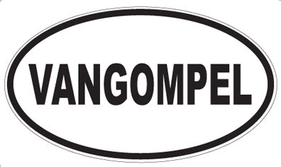 VANGOMPEL - Oval Sticker