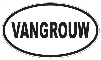 VANGROUW - Oval Sticker