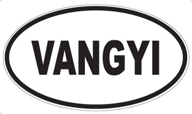 VANGYI - Oval Sticker