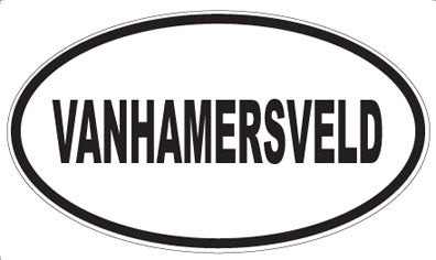 VANHAMERSVELD - Oval Sticker