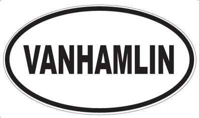 VANHAMLIN - Oval Sticker