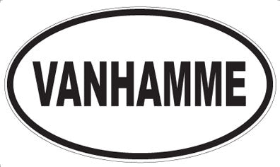 VANHAMME - Oval Sticker