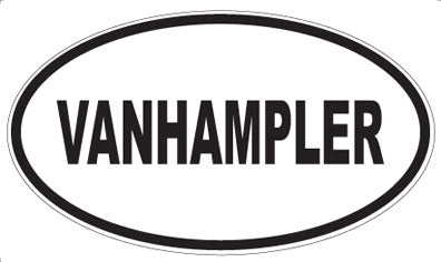 VANHAMPLER - Oval Magnet