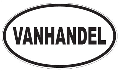 VANHANDEL - Oval Sticker