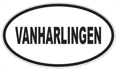 VANHARLINGEN - Oval Sticker