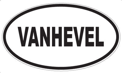 VANHEVEL - Oval Sticker