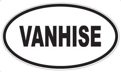 VANHISE - Oval Sticker