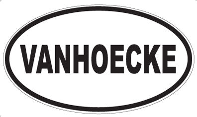 VANHOECKE - Oval Sticker