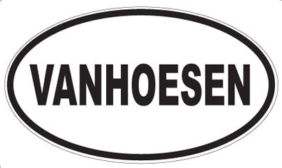 VANHOESEN - Oval Sticker