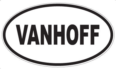 VANHOFF - Oval Sticker