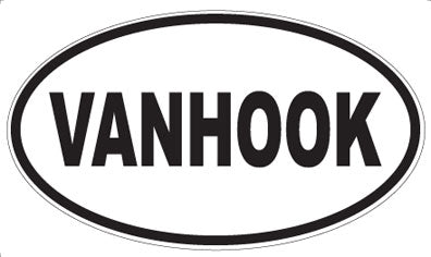 VANHOOK - Oval Sticker