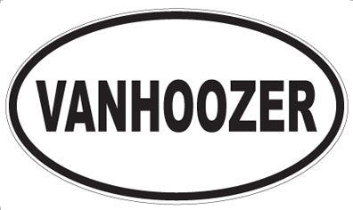 VANHOOZER - Oval Sticker