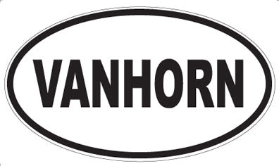 VANHORN - Oval Sticker