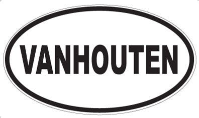 VANHOUTEN - Oval Sticker