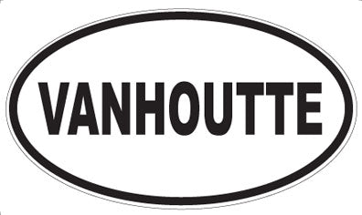 VANHOUTTE - Oval Sticker