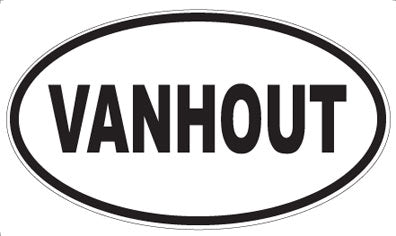 VANHOUT - Oval Magnet