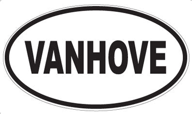 VANHOVE - Oval Sticker