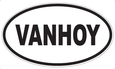 VANHOY - Oval Magnet