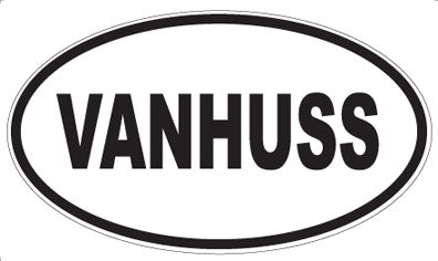 VANHUSS - Oval Sticker