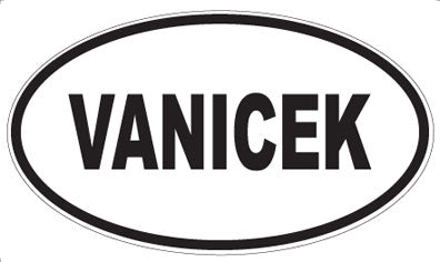 VANICEK - Oval Sticker
