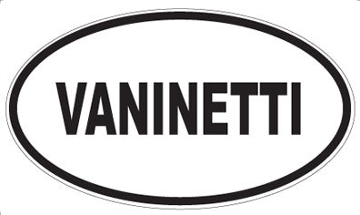 VANINETTI - Oval Sticker