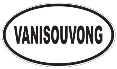 VANISOUVONG - Oval Sticker