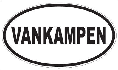 VANKAMPEN - Oval Sticker