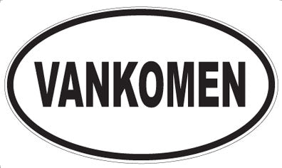 VANKOMEN - Oval Sticker