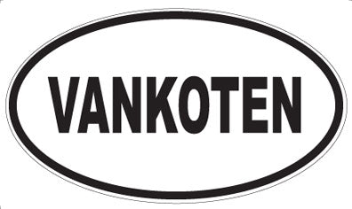 VANKOTEN - Oval Sticker