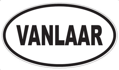 VANLAAR - Oval Sticker