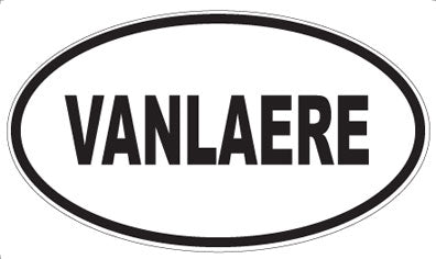 VANLAERE - Oval Sticker