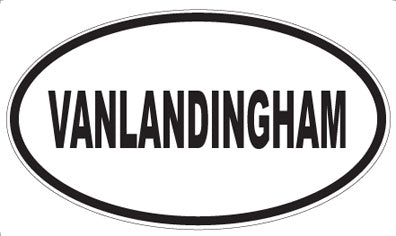 VANLANDINGHAM - Oval Sticker