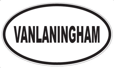 VANLANINGHAM - Oval Sticker