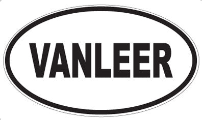 VANLEER - Oval Sticker